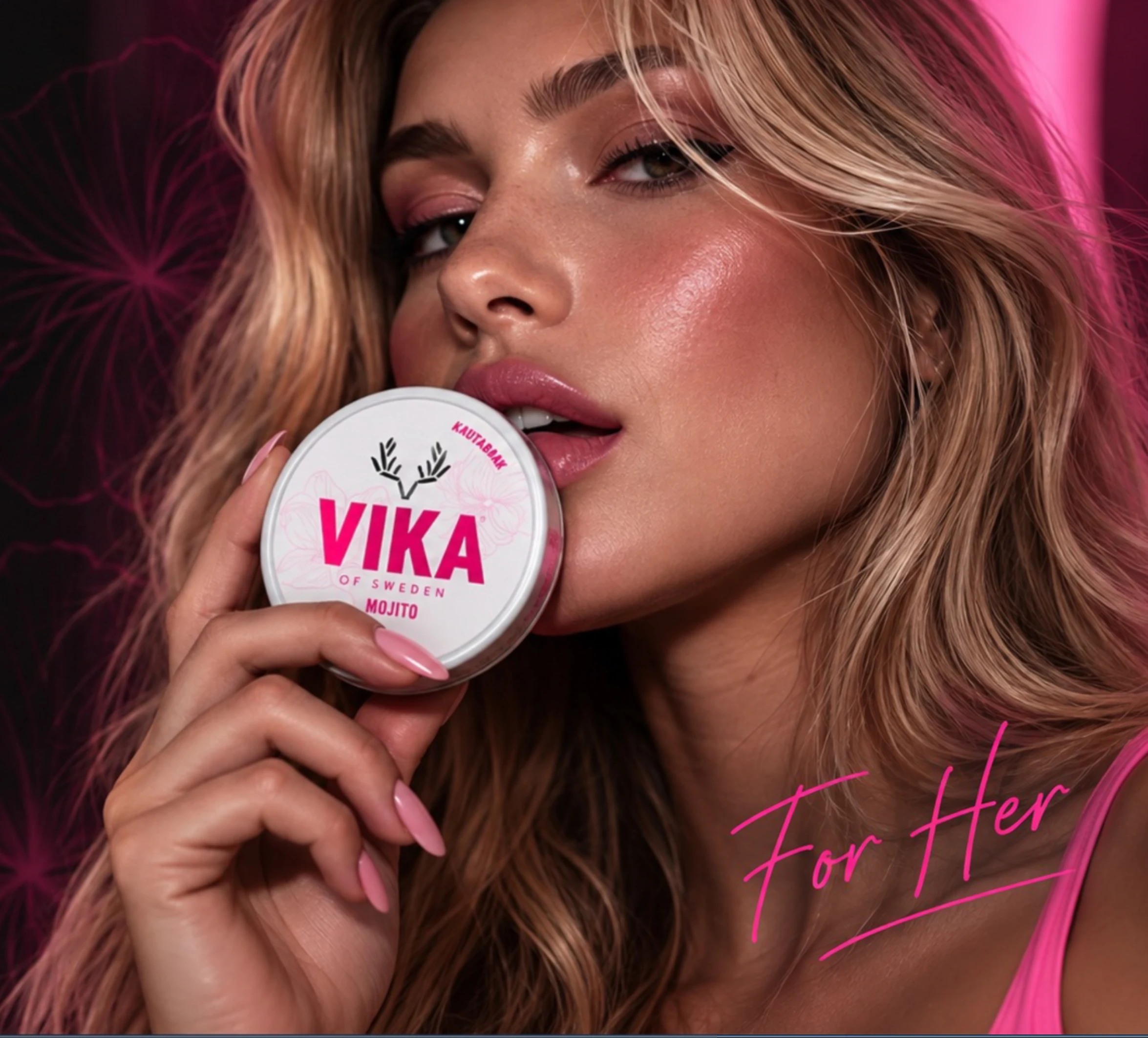 Kampaň VIKAFORHER — VIKA of Sweden Pink Collection Mojito
